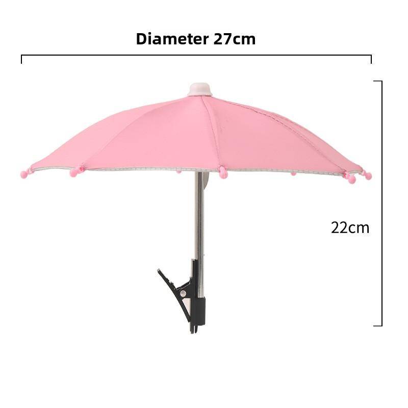 Handyhalter Sonnenschirm-Klammer Schirm Outdoor Handy Fixierschirm Regenschirm Sonnenschirm Handy Entspiegelter Kleiner Schirm 1PCS rosa von Joom DACH