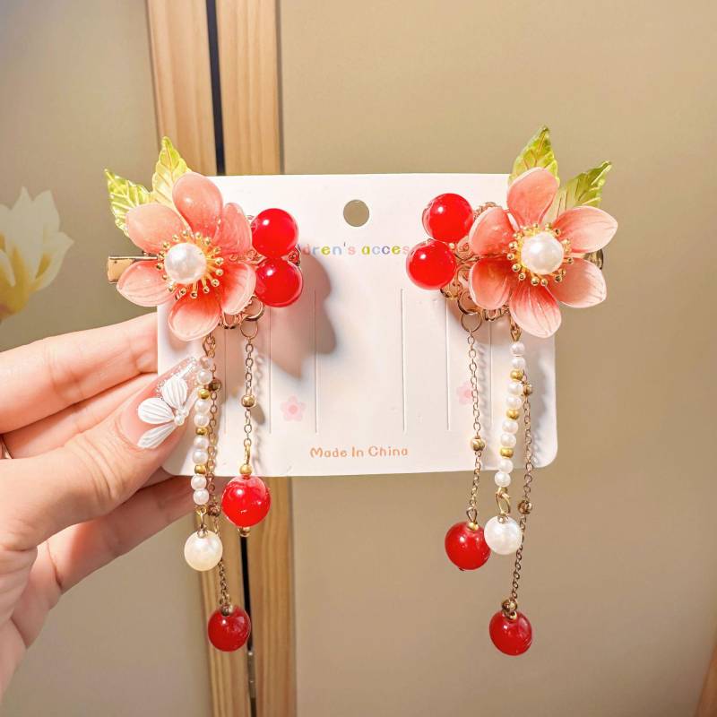Hanfu-Haarnadel-Set im chinesischen Stil für Mädchen – Feenquasten-Blumen-Accessoires von Joom DACH