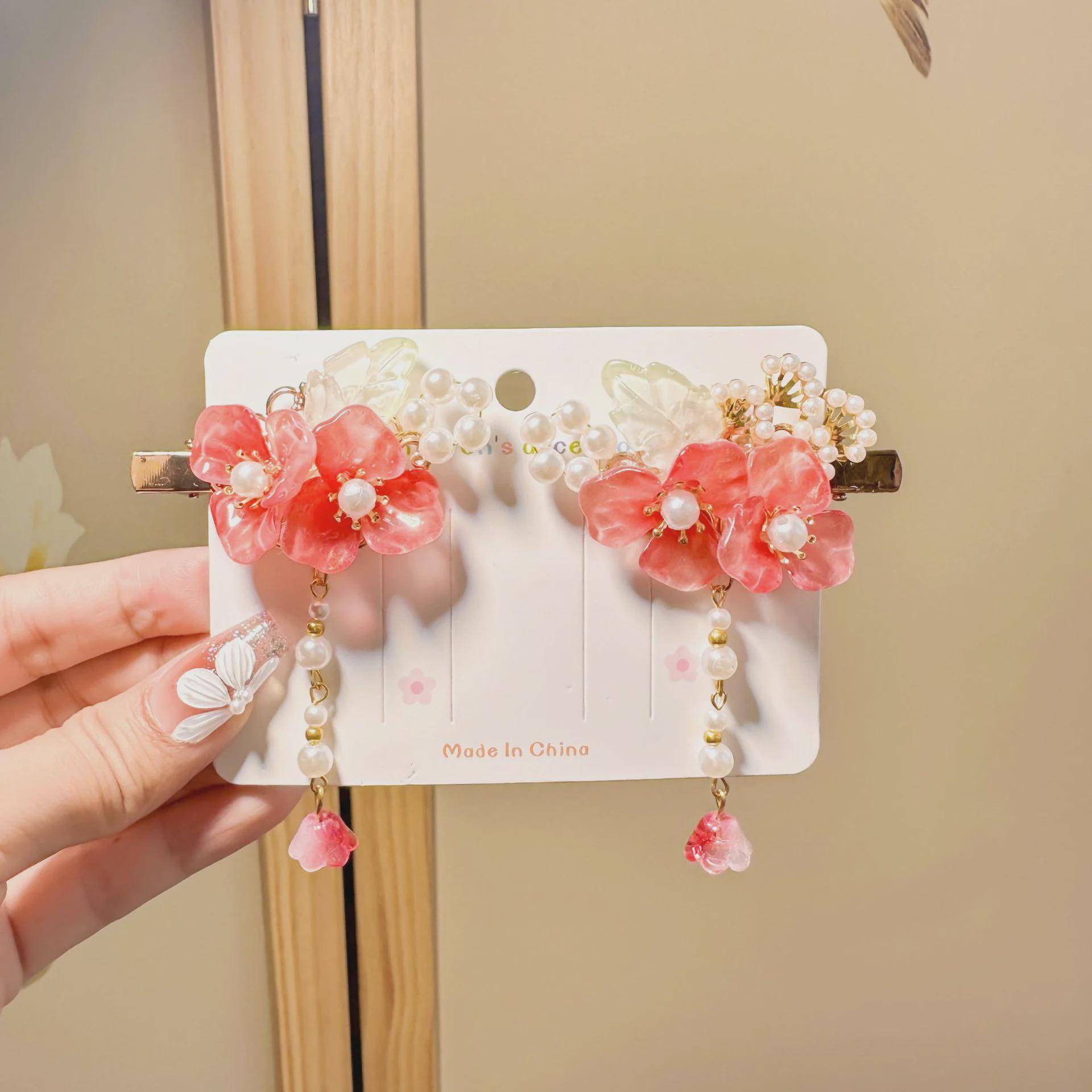 Hanfu-Haarnadel-Set im chinesischen Stil für Mädchen – Feenquasten-Blumen-Accessoires von Joom DACH