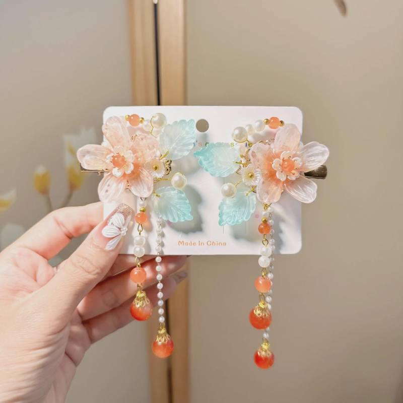 Hanfu-Haarnadel-Set im chinesischen Stil für Mädchen – Feenquasten-Blumen-Accessoires von Joom DACH