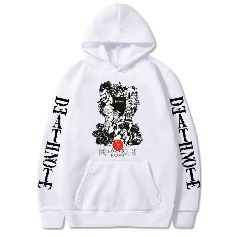 Harajuku Anime Death Note Ryuk Bedruckte Kapuzenjacke für Männer und Frauen, weit verbreitete Hoodies in Übergröße, Streetwear, Harajuku, Unisex-Sweatshirt M weiß Harajuku Anime Death Note Ryuk Bedruckte Kapuzenjacke für Männer und Frauen, weit verbreitete Hoodies in Übergröße, Streetwear, Harajuku, Unisex-Sweatshirt M weiß von Joom DACH