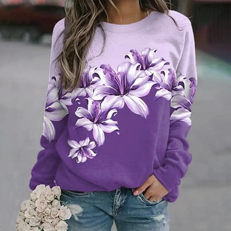 Harajuku Neue 3D Bunte Blumen Druck Sweatshirts Frauen Mode Streetwear Pullover Winter Mädchen Floral Grafik Kleidung Top 2XL Harajuku Neue 3D Bunte Blumen Druck Sweatshirts Frauen Mode Streetwear Pullover Winter Mädchen Floral Grafik Kleidung Top 2XL von Joom DACH