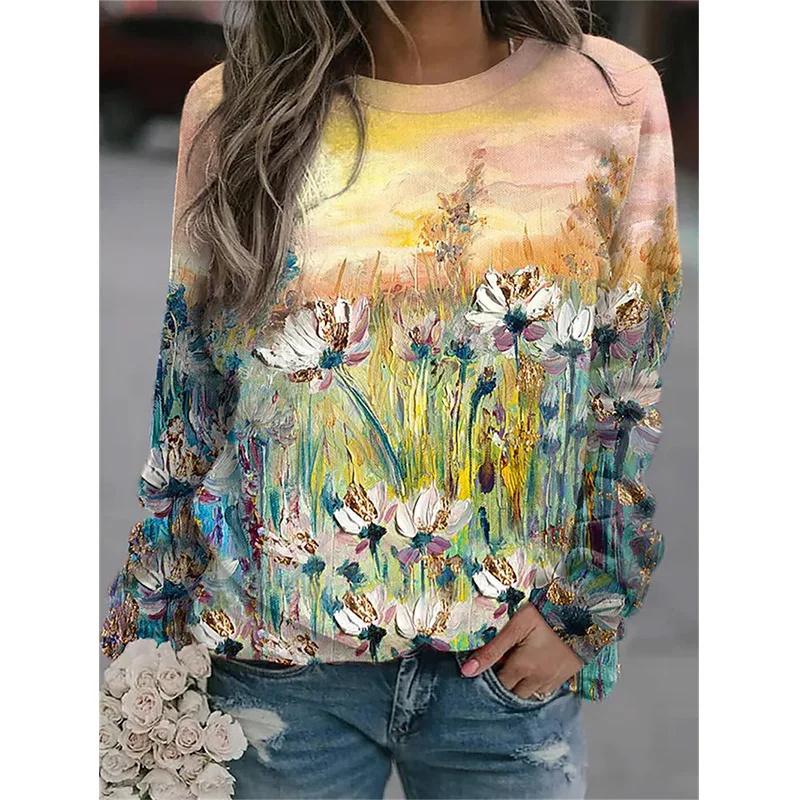 Harajuku Neue 3D Bunte Blumen Druck Sweatshirts Frauen Mode Streetwear Pullover Winter Mädchen Floral Grafik Kleidung Top L Harajuku Neue 3D Bunte Blumen Druck Sweatshirts Frauen Mode Streetwear Pullover Winter Mädchen Floral Grafik Kleidung Top L von Joom DACH