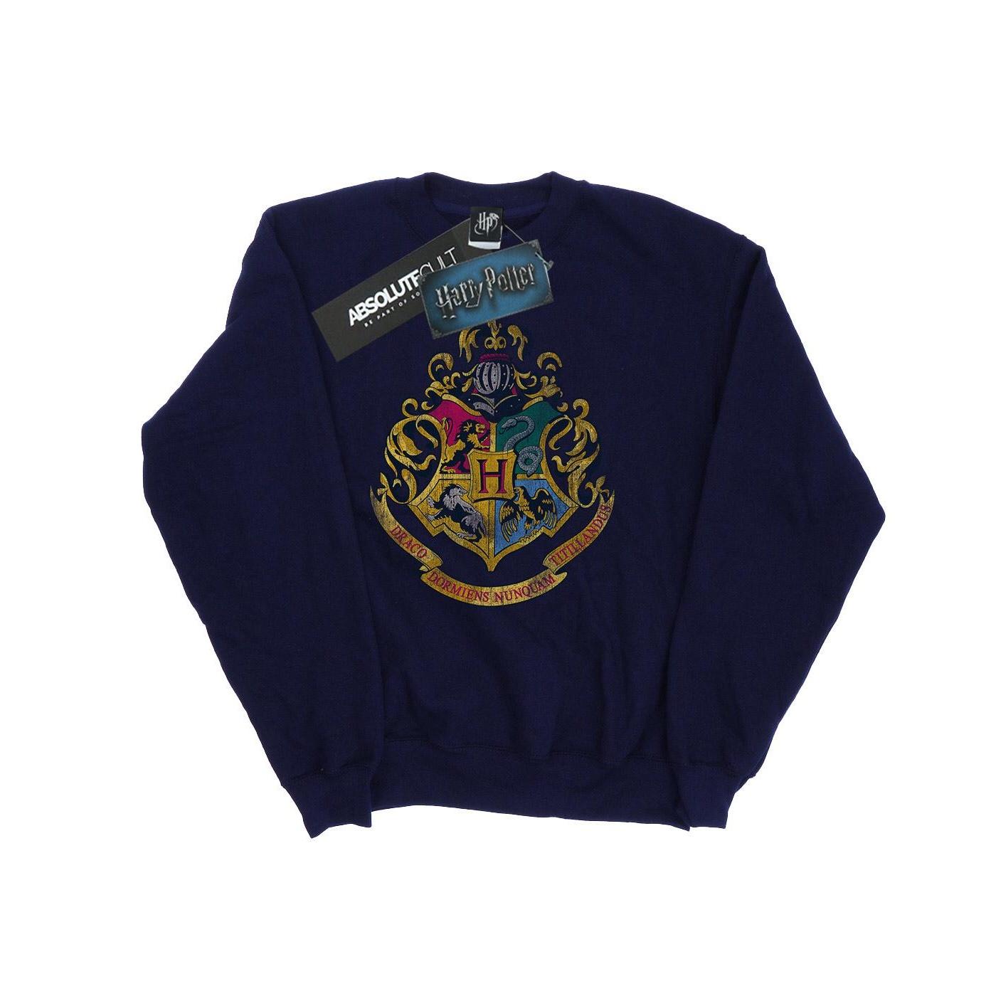 Harry Potter Damen/Damen Hogwarts Distressed Wappen Sweatshirt XL navy blau von Joom DACH