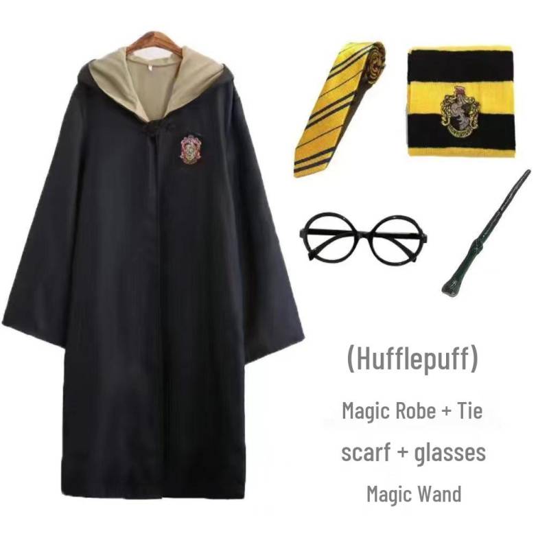 Harry Potter Gryffindor Kinder Cosplay Robe - Zauberschuluniform Set mit Accessoires Children 155 von Joom DACH