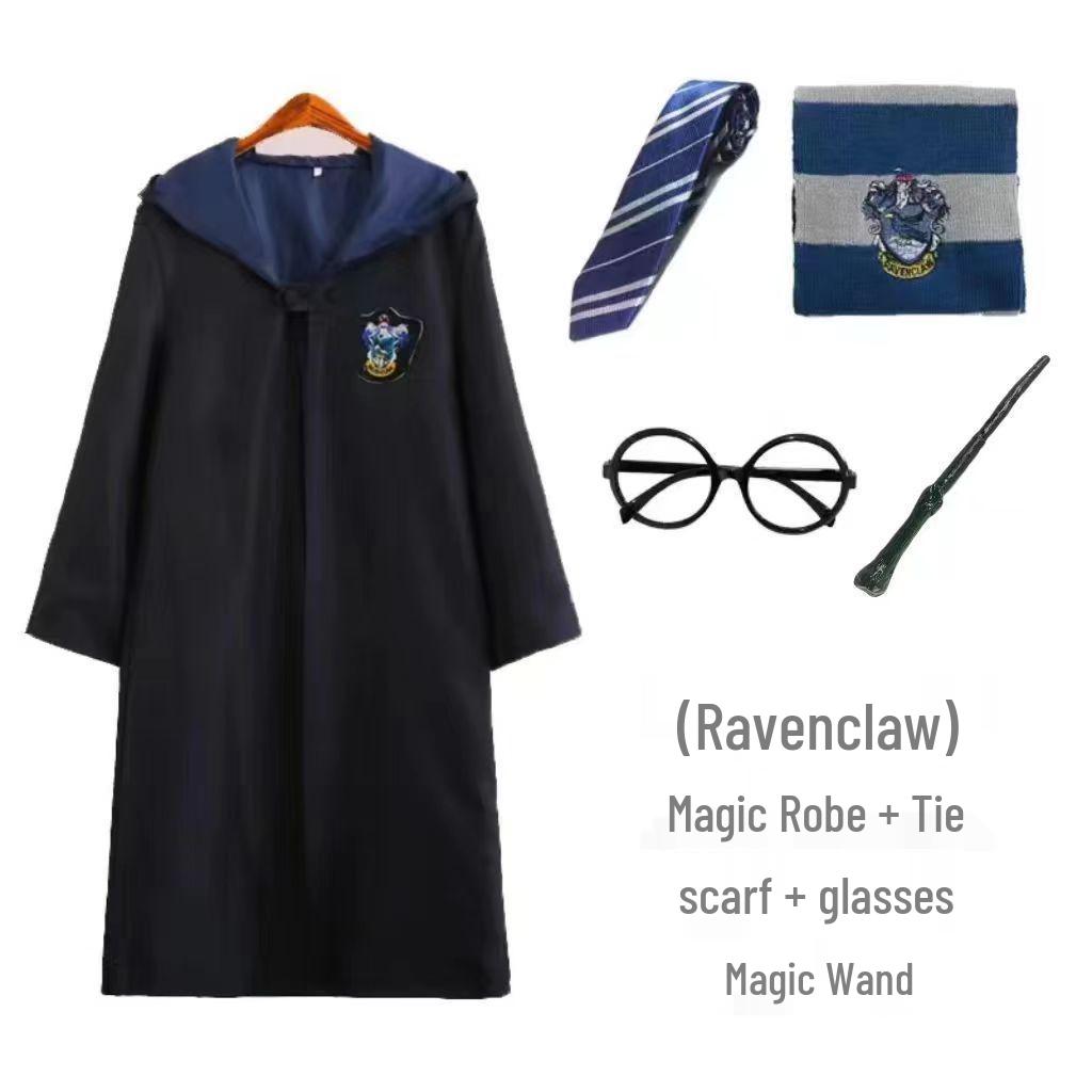 Harry Potter Gryffindor Kinder Cosplay Robe - Zauberschuluniform Set mit Accessoires Children 155 von Joom DACH