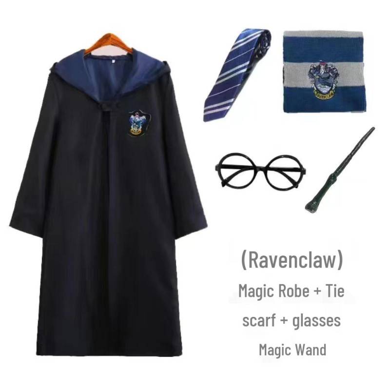 Harry Potter Gryffindor Kinder Cosplay Robe - Zauberschuluniform Set mit Accessoires Children 155 von Joom DACH