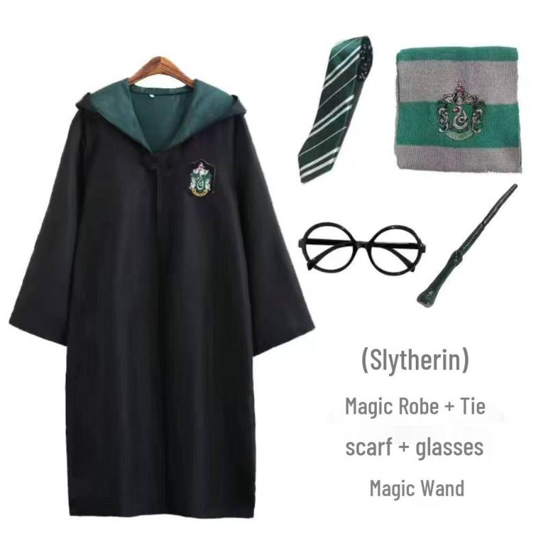 Harry Potter Gryffindor Kinder Cosplay Robe - Zauberschuluniform Set mit Accessoires L von Joom DACH