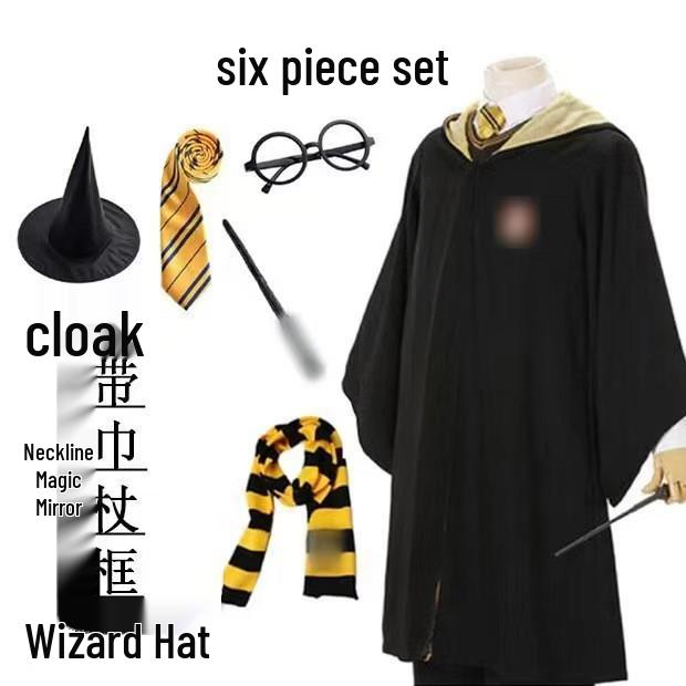 Harry Potter Gryffindor Kinder Cosplay Robe - Zauberschuluniform Set mit Accessoires M von Joom DACH