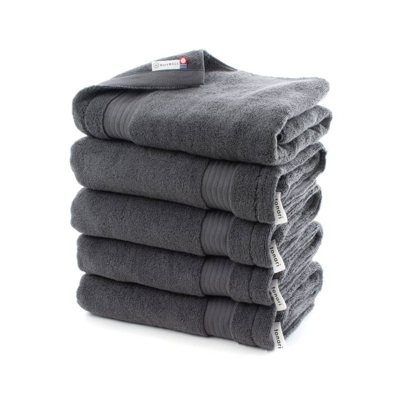 Hartwell Imabari Handtuch Mein Hotelhandtuch Badetuch Hotelhandtuch Einfaches Uni Loop Farbiges Handtuch 5er Set Dunkelgrau dunkelgraue von Joom DACH