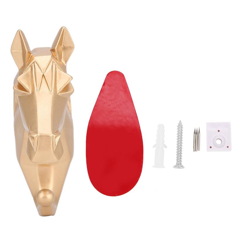 Harz Ausgeprägter Stil Tierform Badezimmer Wand Handtuch Hängehaken Mantel Hut Schlüssel Aufhänger Pferd von Joom DACH