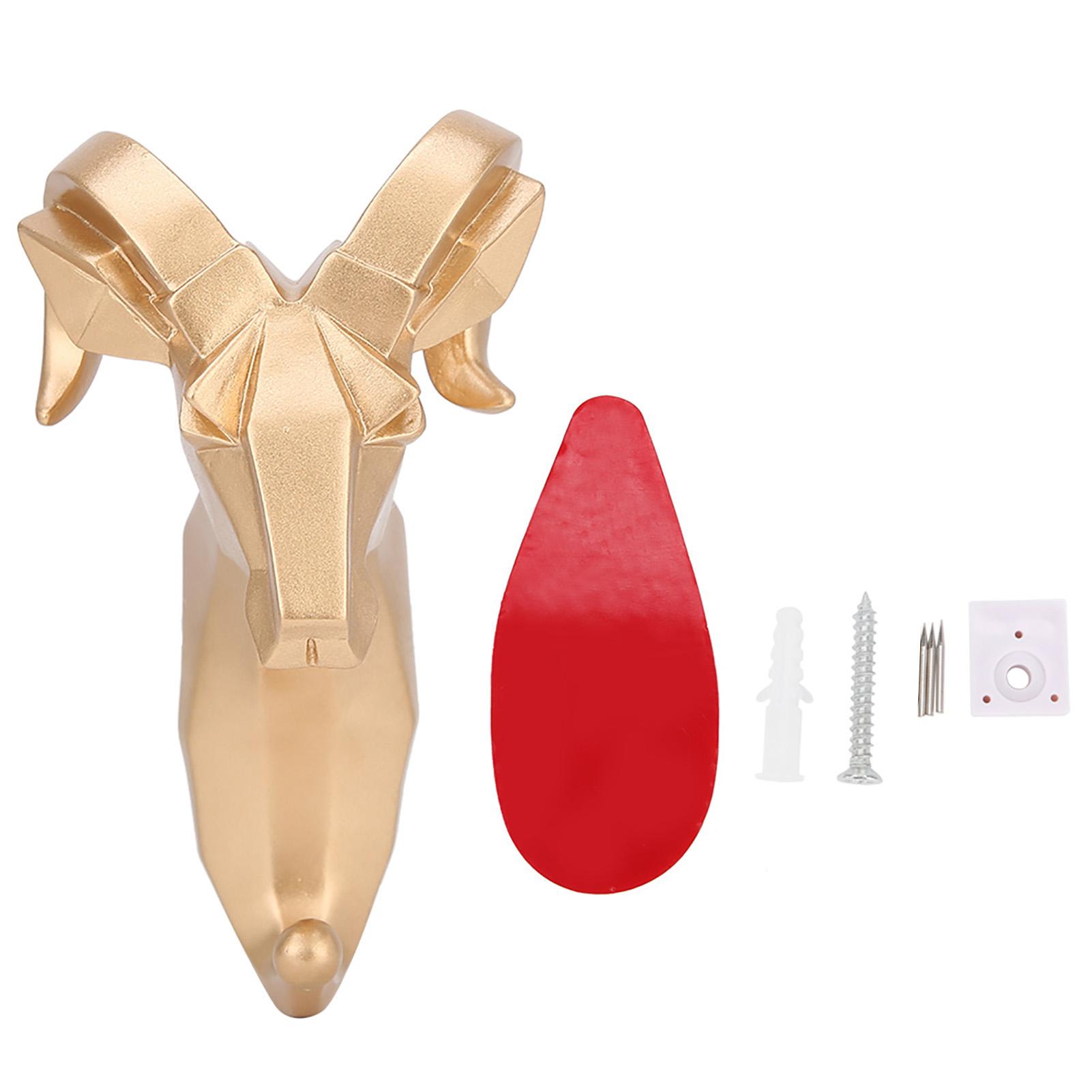 Harz Ausgeprägter Stil Tierform Badezimmer Wand Handtuch Hängehaken Mantel Hut Schlüssel Aufhänger Ziege von Joom DACH