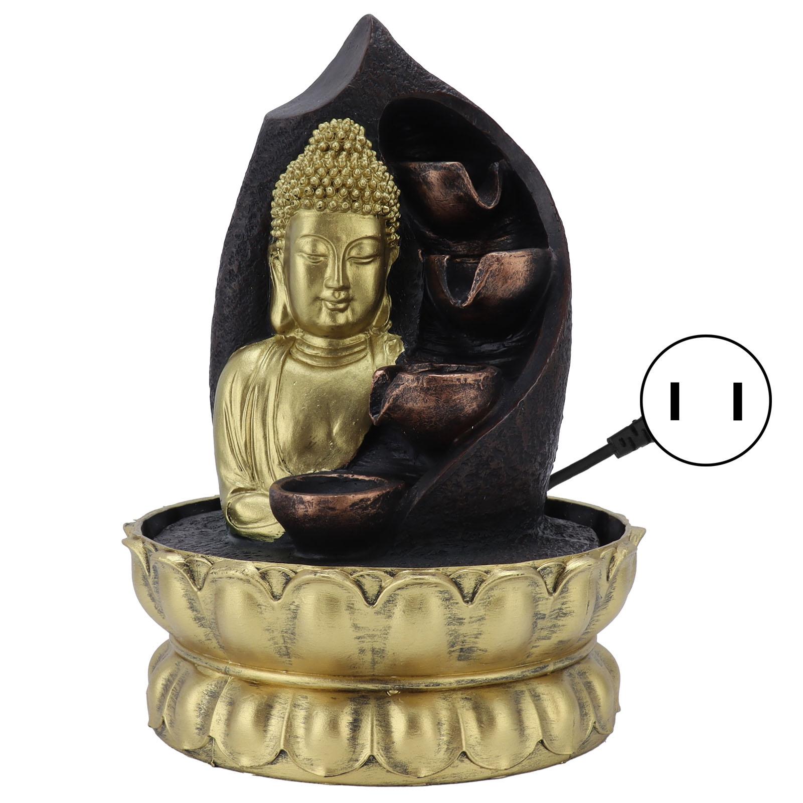 Harz Buddha Statue Wasser Lauf Brunnen Feng Shui Ornament Indoor Wasserlandschaft Handwerk Home DecorUS von Joom DACH