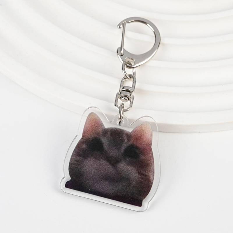 Harz Lustige Katze Anhänger Schlüssel Ring Cartoon Tasche Anhänger Schlüsselring Geschenk Glücklich Banana Katze Keychain Männer 6 von Joom DACH