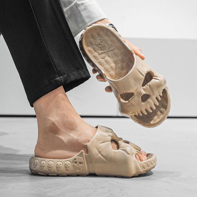 Hause Hausschuhe Dicke Plattform Outdoor Hausschuhe Nicht-slip Flip-Flops Frau Sandalen Männer Weiche Sohle EVA Indoor Rutschen 36-37 weiß von Joom DACH
