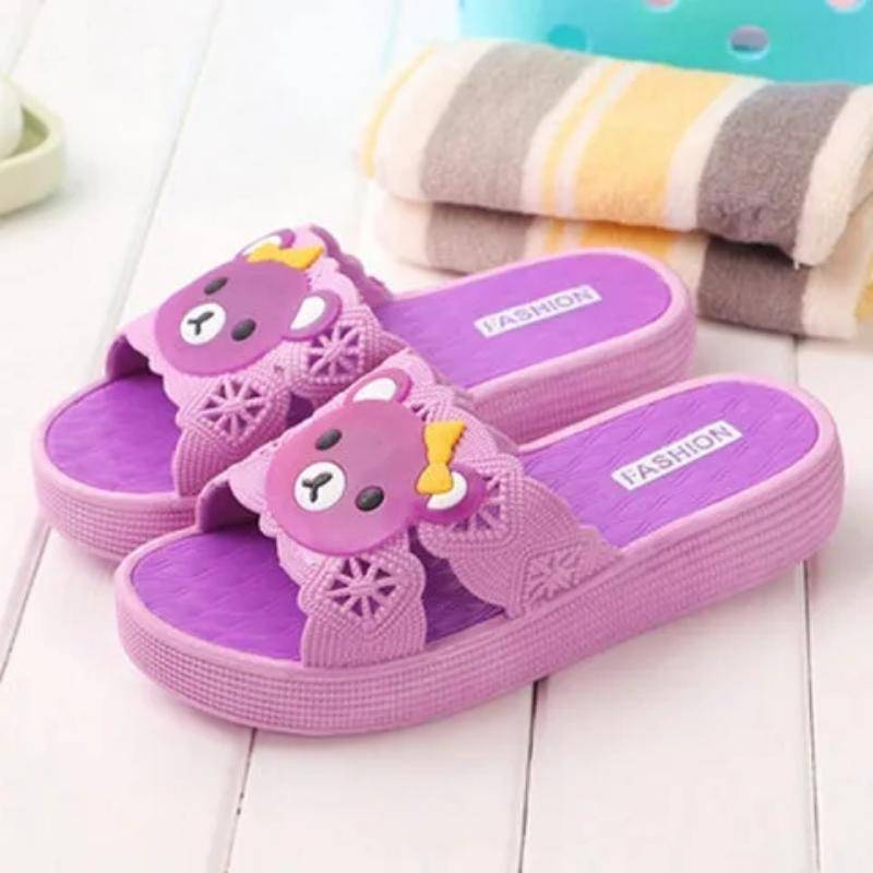 Haushalt Dicke Sohle Hausschuhe Frauen Schwamm Kuchen und Weiche Sohle Hausschuhe Niedliche Cartoon-Version Anti Slip Hang Ferse Hausschuhe sommer 41 violett von Joom DACH