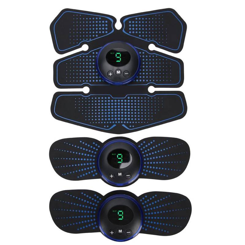 Haushalts-EMS-Bauchmuskel-Patch-Arm-Bein-Muskel-Trainingsstimulator (Blauer Ladetyp) von Joom DACH