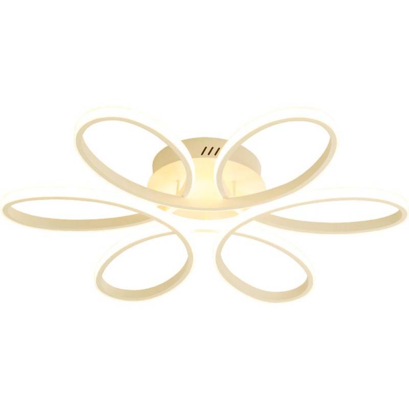 Haushalts-LED-Kronleuchter 12W Moderne Deckenleuchte Drei Farben Blumendesign Deckenleuchten Superhell für Flurtreppe Warm Light von Joom DACH