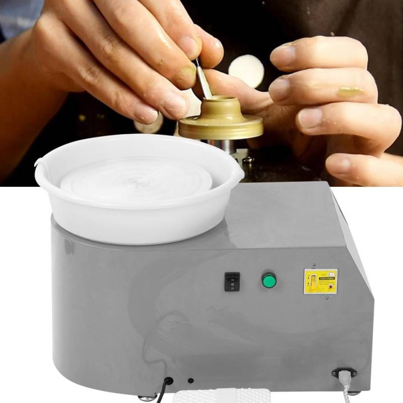 Haushalts-Töpfermaschine Variable Geschwindigkeit Kinder Keramikgerät DIY Tonwerkzeug 250W Grau AU AU Plug von Joom DACH