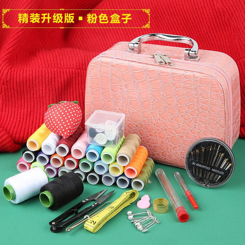 Haushaltsnähkasten-Set Hochzeitsnähset Grundschulwohnheim Tragbar Hochwertig Groß Nähnadel und Faden Werkzeugkasten von Joom DACH