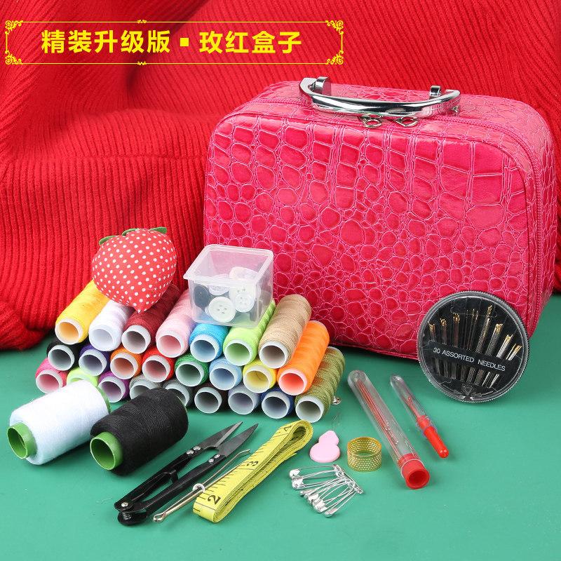 Haushaltsnähkasten-Set Hochzeitsnähset Grundschulwohnheim Tragbar Hochwertig Groß Nähnadel und Faden Werkzeugkasten von Joom DACH
