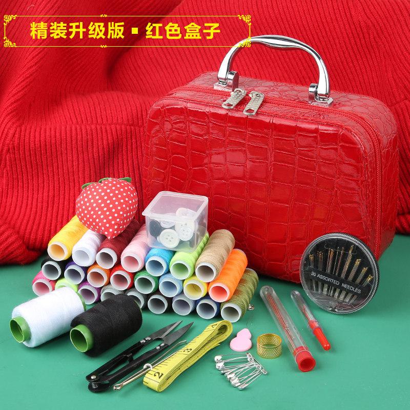 Haushaltsnähkasten-Set Hochzeitsnähset Grundschulwohnheim Tragbar Hochwertig Groß Nähnadel und Faden Werkzeugkasten von Joom DACH