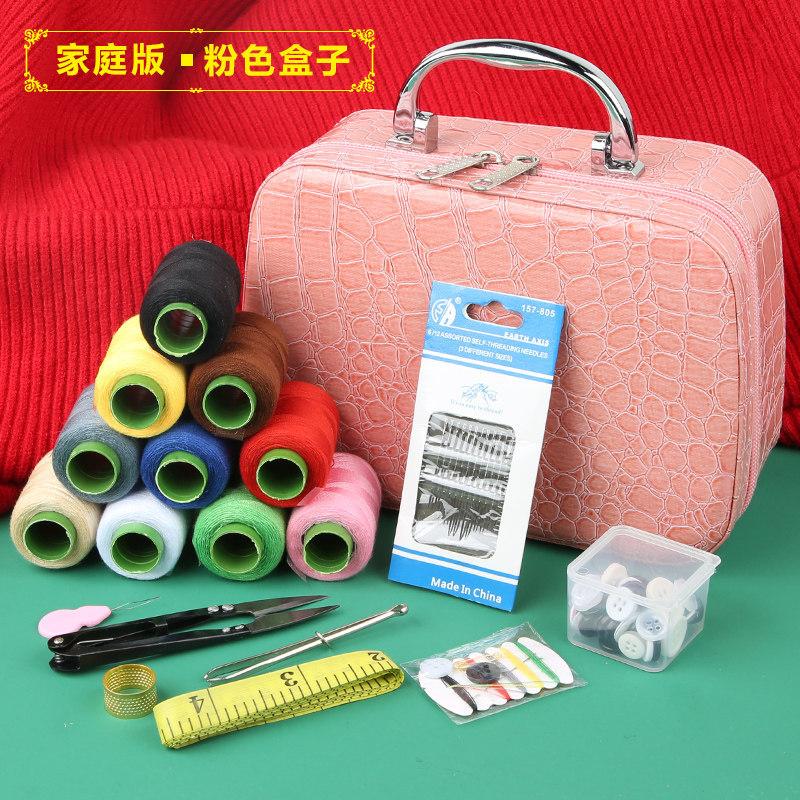 Haushaltsnähkasten-Set Hochzeitsnähset Grundschulwohnheim Tragbar Hochwertig Groß Nähnadel und Faden Werkzeugkasten von Joom DACH