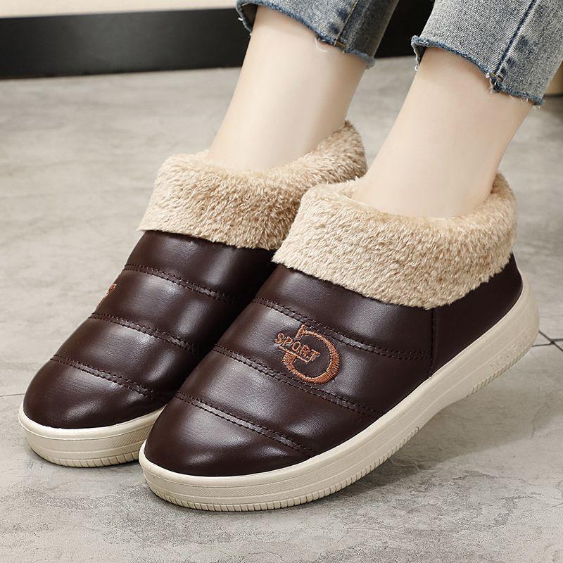 Hausschuhe Frauen Schlafzimmer Liebhaber Winter Hausschuhe Warmes Zuhause Hausschuhe Frauen Schuhe Indoor Gemütliche Turnschuhe Haus Frauen Hausschuhe 40 braun von Joom DACH