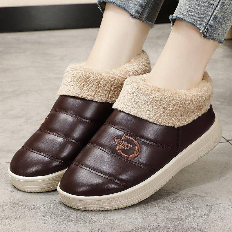 Hausschuhe Frauen Schlafzimmer Liebhaber Winter Hausschuhe Warmes Zuhause Hausschuhe Frauen Schuhe Indoor Gemütliche Turnschuhe Haus Frauen Hausschuhe 40 braun von Joom DACH