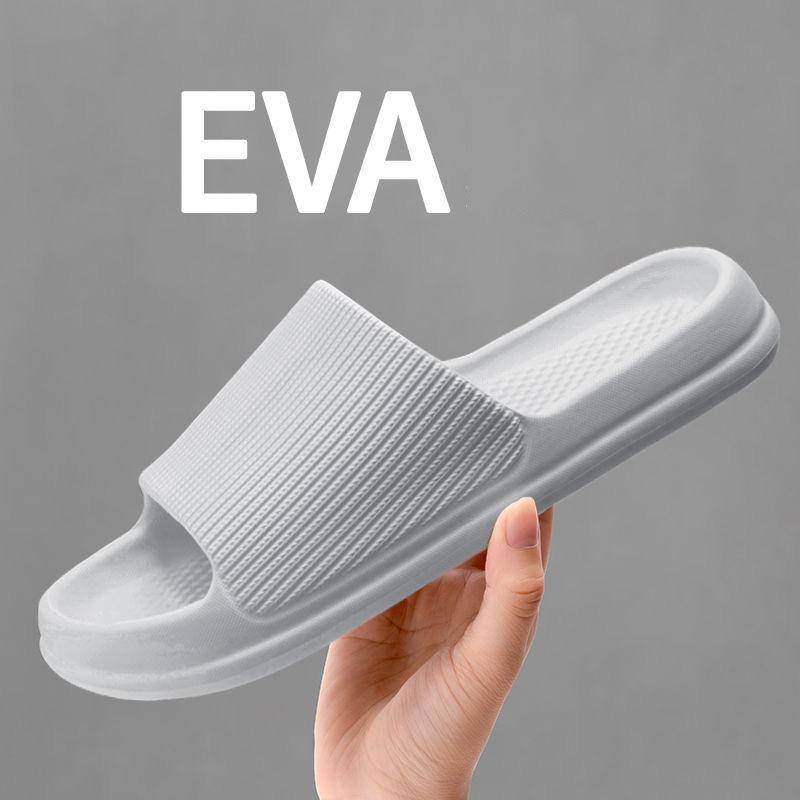 Hausschuhe Paar Hausschuhe Männer und Frauen Hausschuhe Sommer Sandalen und Hausschuhe Mode lässig dicke Unterseite Strand Badezimmer Hausschuhe 38-39 grau von Joom DACH