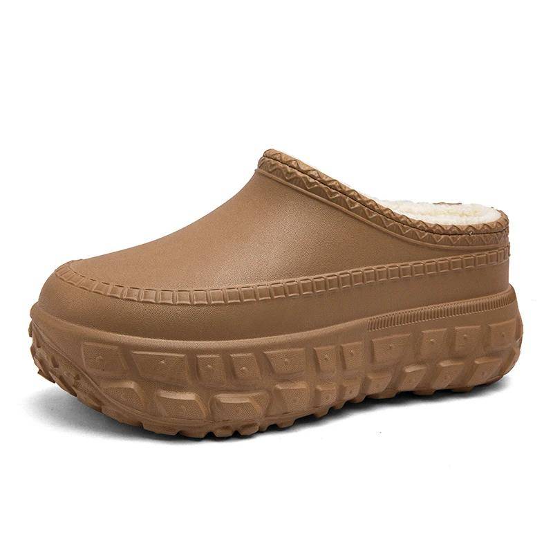 Hausschuhe für Damen und Herren, EVA, wasserdicht, warm, bequem, flauschiges Plüschfutter, zum Reinschlüpfen, für Zuhause, Plateau-Clogs, Schuhe für drinnen und draußen 38-39 braun Hausschuhe für Damen und Herren, EVA, wasserdicht, warm, bequem, flauschiges Plüschfutter, zum Reinschlüpfen, für Zuhause, Plateau-Clogs, Schuhe für drinnen und draußen 38-39 braun von Joom DACH