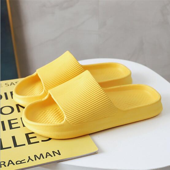 Hausschuhe für Zuhause, Sommer, Schlafzimmer, stilles Paar, Badezimmer, Baden, rutschfeste weiche Unterseite, Damen-Sandalen und Hausschuhe 38-39 gelb von Joom DACH