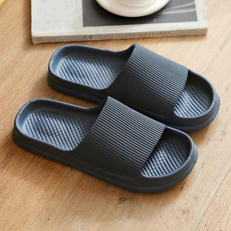 Hausschuhe für Zuhause, Sommer, Schlafzimmer, stilles Paar, Badezimmer, Baden, rutschfeste weiche Unterseite, Damen-Sandalen und Hausschuhe 42-43 schwarz von Joom DACH