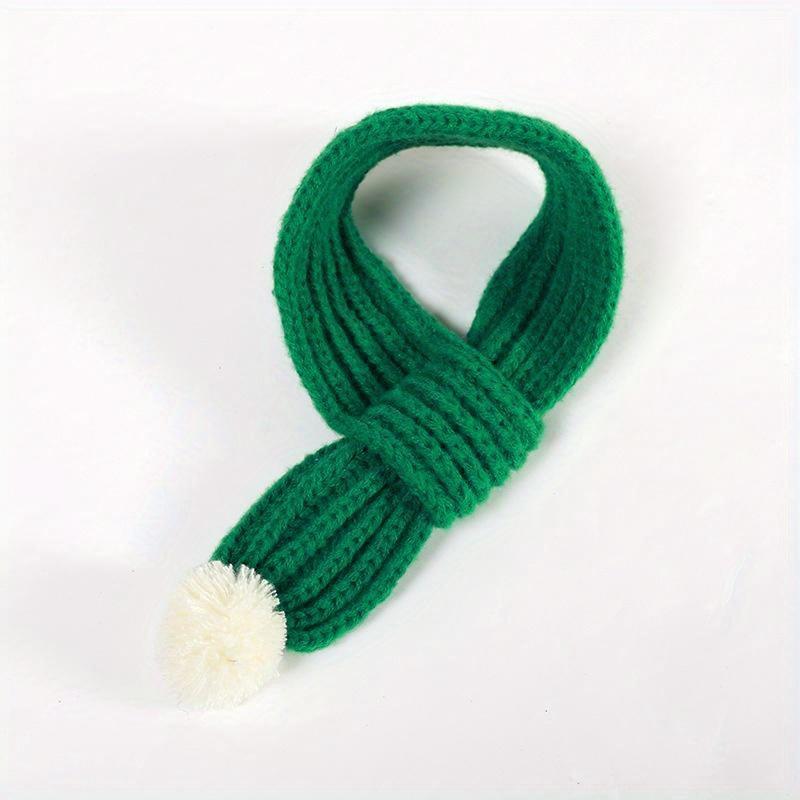 Haustier Schals Katzen und Hunde Herbst und Winter Warm Weihnachts Lätzchen Gestrickte Schals für Hunde L grün von Joom DACH