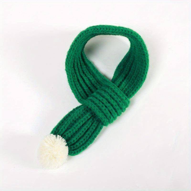 Haustier Schals Katzen und Hunde Herbst und Winter Warm Weihnachts Lätzchen Gestrickte Schals für Hunde L grün von Joom DACH