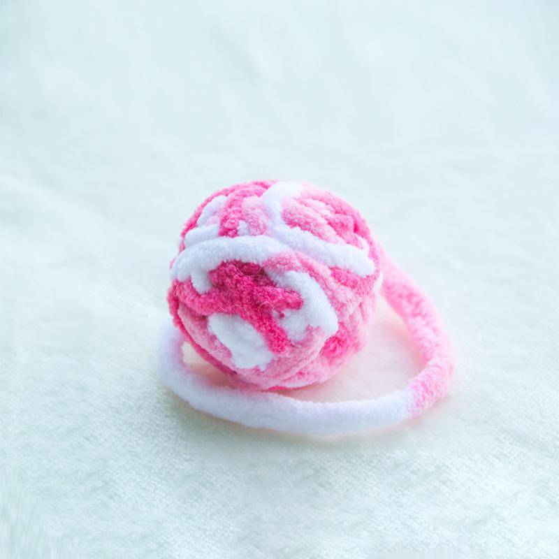 Haustierbedarf Katzenbisse Katzen-Teaserspielzeug Bälle Glöckchen Bälle aus farbiger Wolle von Joom DACH