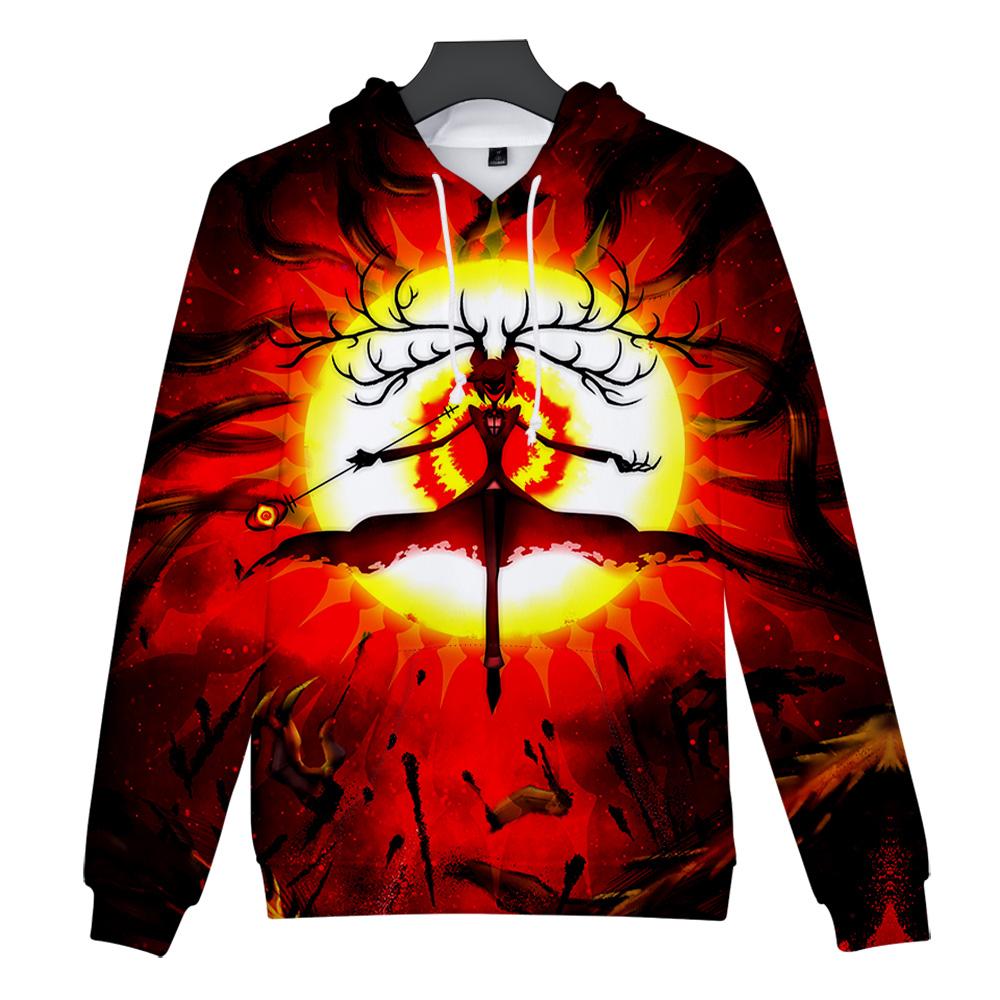 Hazbin Hotel Anime Hoodie Tie Dye Hoodie Streetwear Cartoon Gedruckt Kapuzenpullover Männer Frauen Cosplay Sport Pullover L gelb von Joom DACH