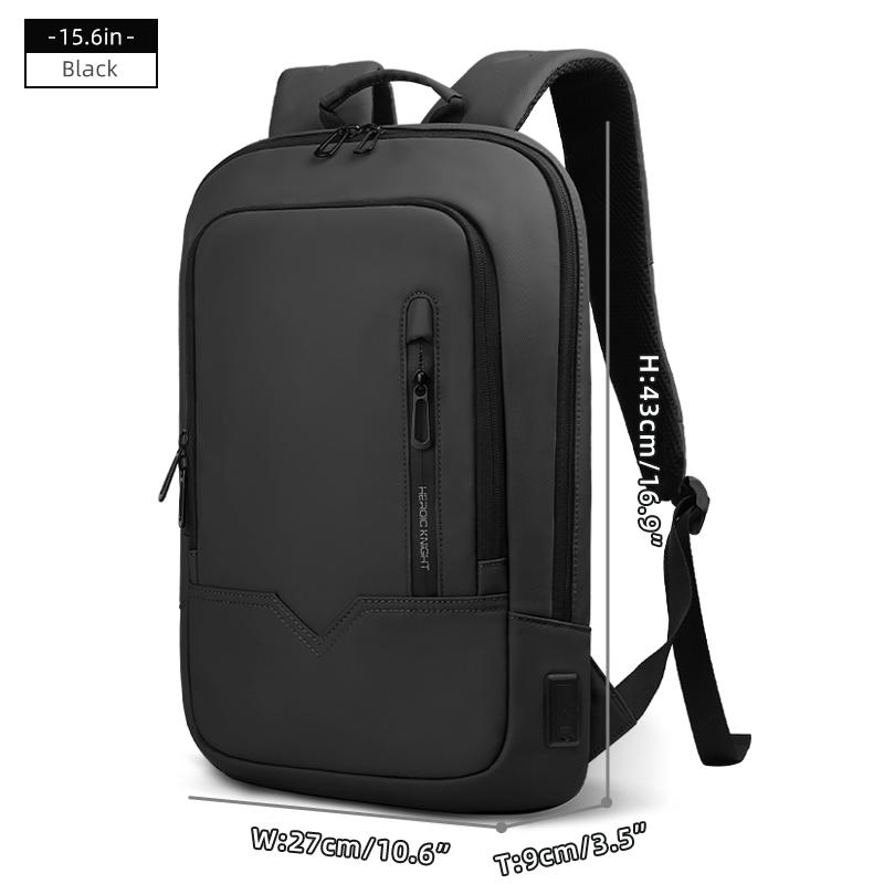 HcanKcan 15.6  17  Laptop Rucksack Slim Herren Multifunktional Business Arbeitsrucksack Mode Wasserdicht Outdoor Reise Schulrucksack 15.6 Inch schwarz von Joom DACH