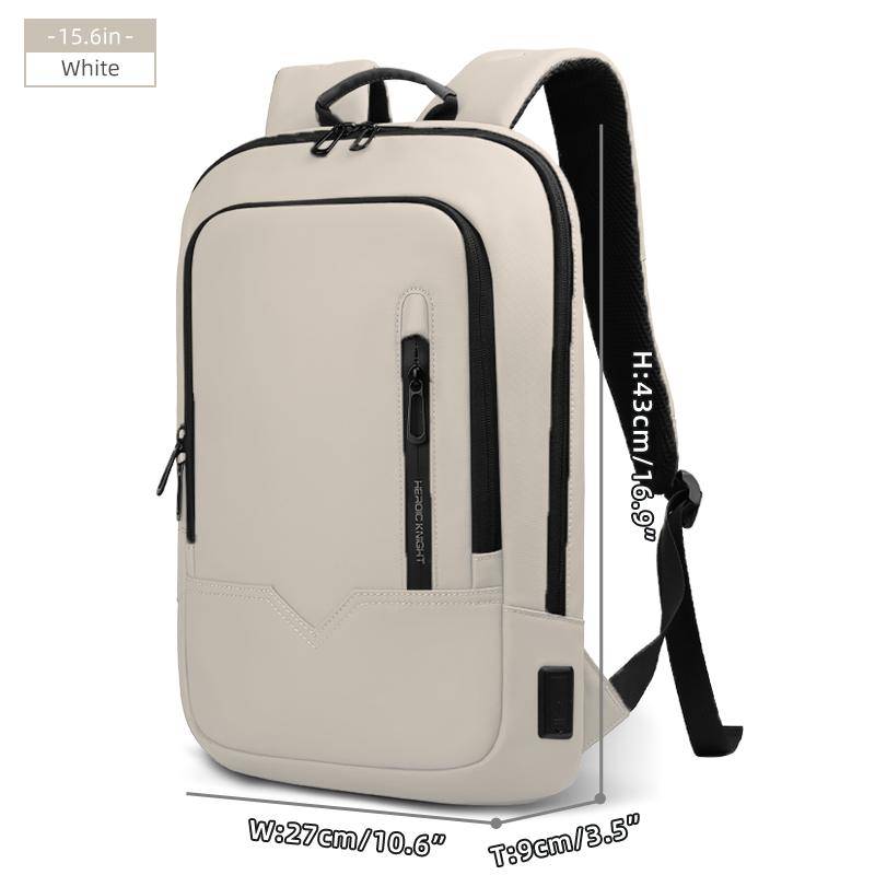 HcanKcan 15.6  17  Laptop Rucksack Slim Herren Multifunktional Business Arbeitsrucksack Mode Wasserdicht Outdoor Reise Schulrucksack 15.6 Inch weiß von Joom DACH
