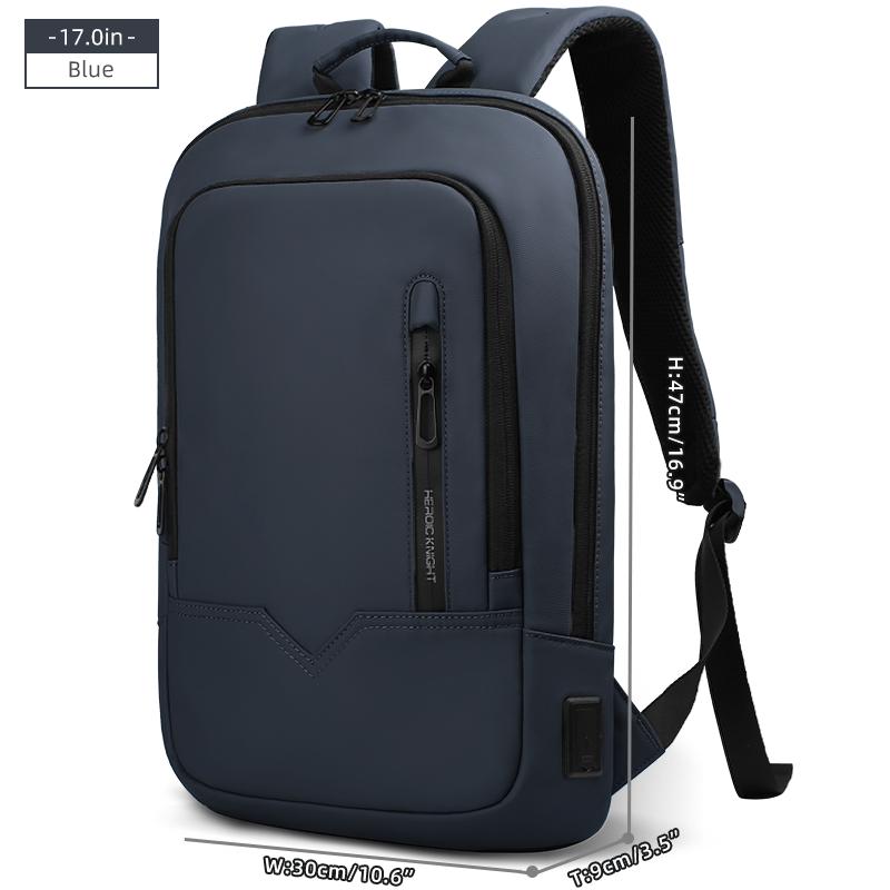 HcanKcan 15.6  17  Laptop Rucksack Slim Herren Multifunktional Business Arbeitsrucksack Mode Wasserdicht Outdoor Reise Schulrucksack 17 Inch blau von Joom DACH