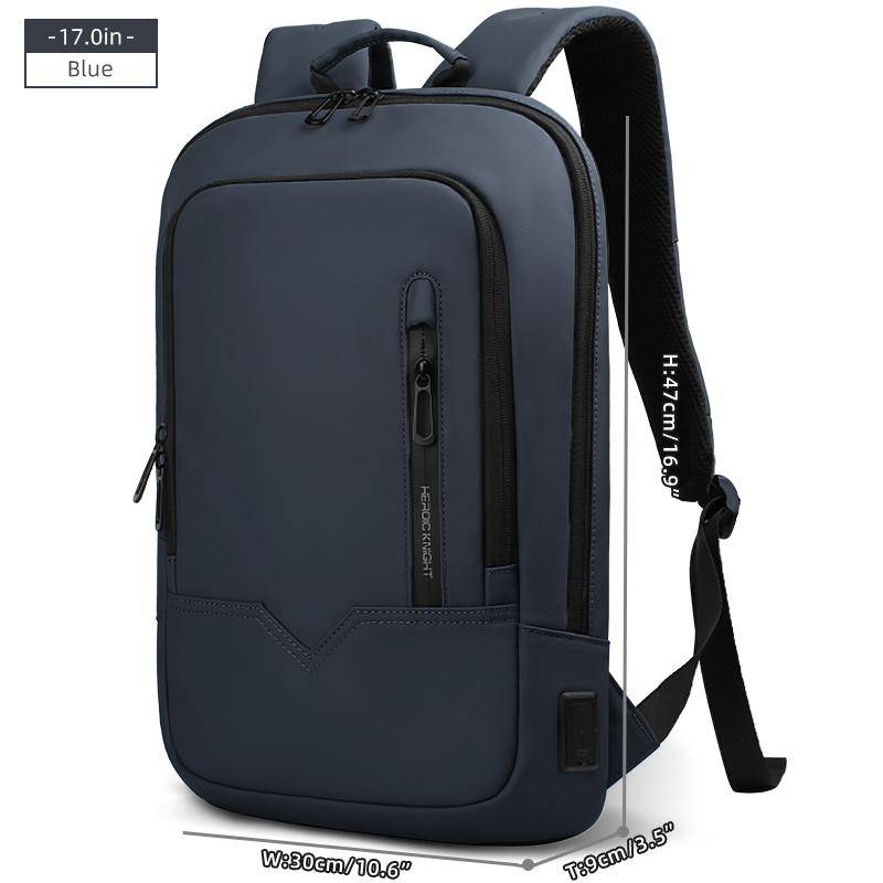 HcanKcan 15.6  17  Laptop Rucksack Slim Herren Multifunktional Business Arbeitsrucksack Mode Wasserdicht Outdoor Reise Schulrucksack 17 Inch blau von Joom DACH