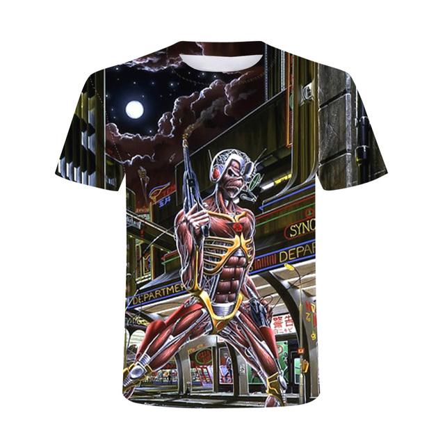 Heavy Metal Skull Man T-Shirt Punk Festival Rock 3D Digitaldruck Freizeithemd Übergroße Hip Hop Kurzarm O-Ausschnitt Top T-Shirts XL Heavy Metal Skull Man T-Shirt Punk Festival Rock 3D Digitaldruck Freizeithemd Übergroße Hip Hop Kurzarm O-Ausschnitt Top T-Shirts XL von Joom DACH