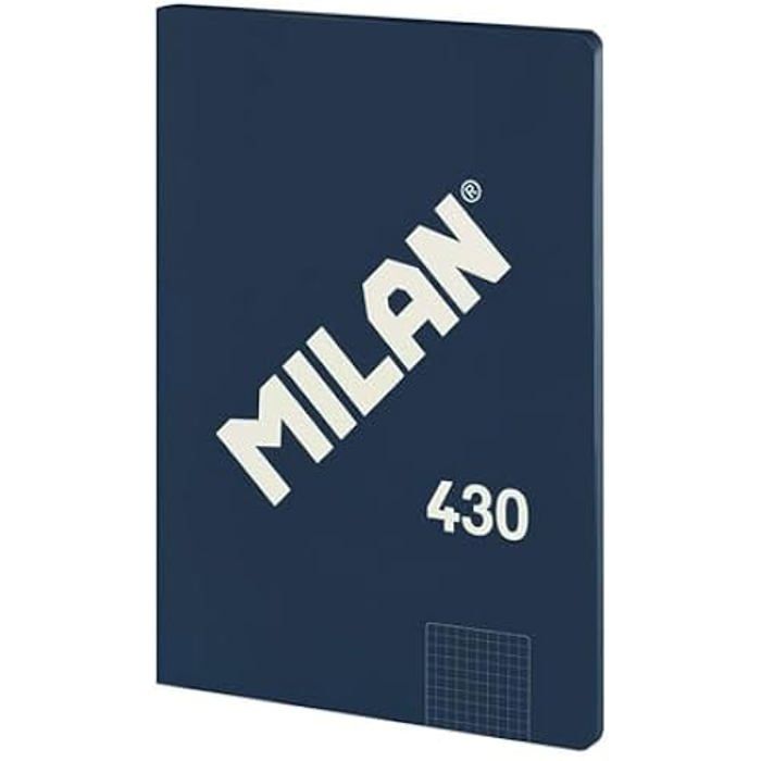 Heft A4 MILAN - 5x5mm Karoraster - 48 Blatt - Papier 95g/m² - Serie 1918 - Blau blau von Joom DACH