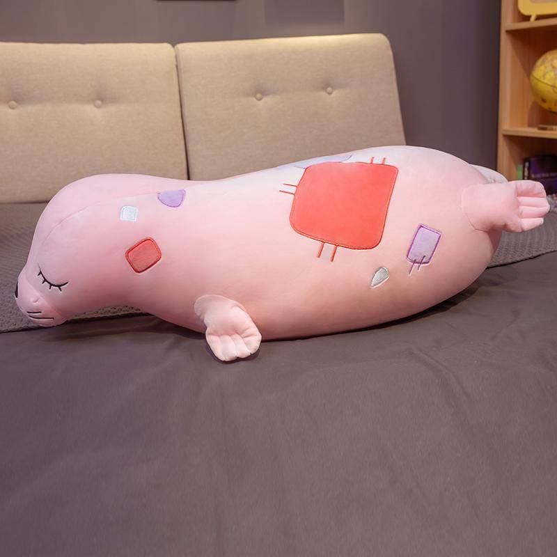 Heiß Niedlich Umarmbar Weich Welt Tier Seelöwe Puppe Robbe Plüschtier Baby Schlafkissen Kinder Stofftiere Geschenk 50cm von Joom DACH