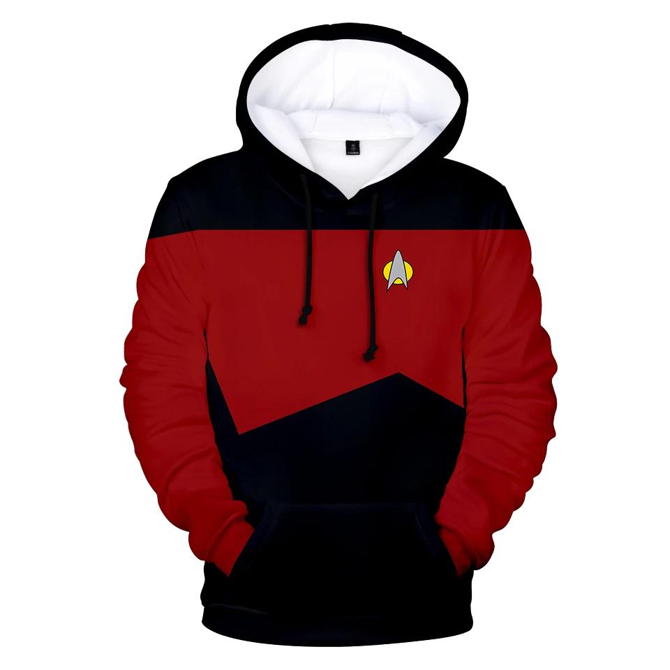 Heißer Film Star Trek 3D Hoodies Sweatshirts Mode Langarm Kleidung Star Trek Cosplay Hoodies Plus Größe Männer/Frauen Streetwear L von Joom DACH