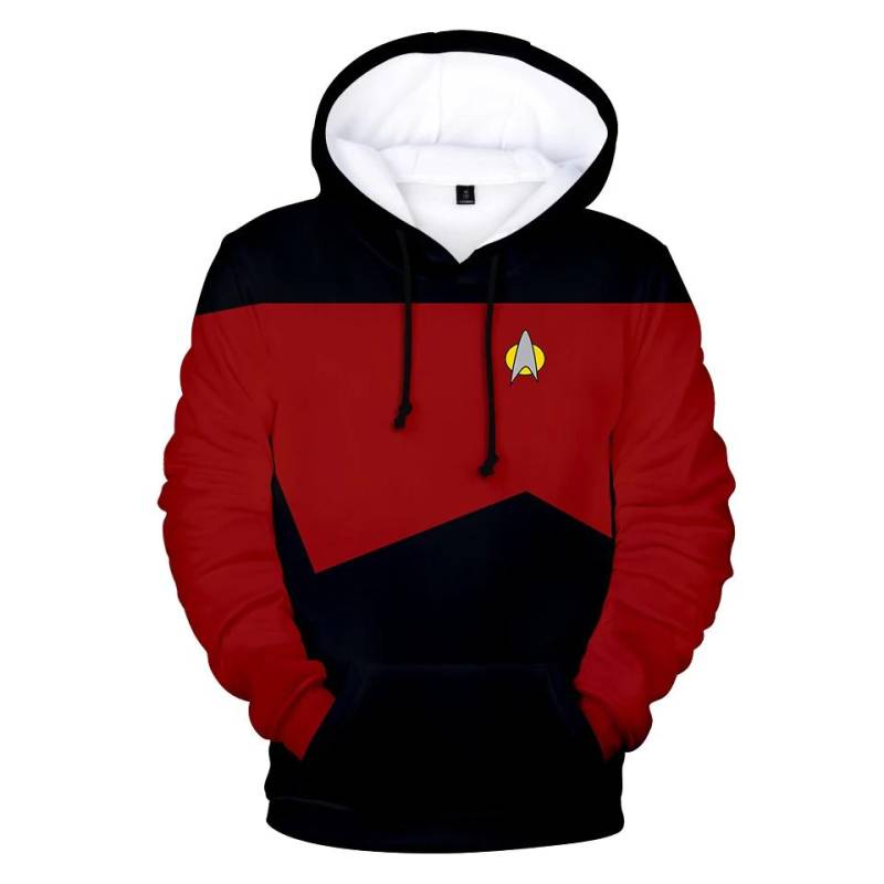 Heißer Film Star Trek 3D Hoodies Sweatshirts Mode Langarm Kleidung Star Trek Cosplay Hoodies Plus Größe Männer/Frauen Streetwear L von Joom DACH