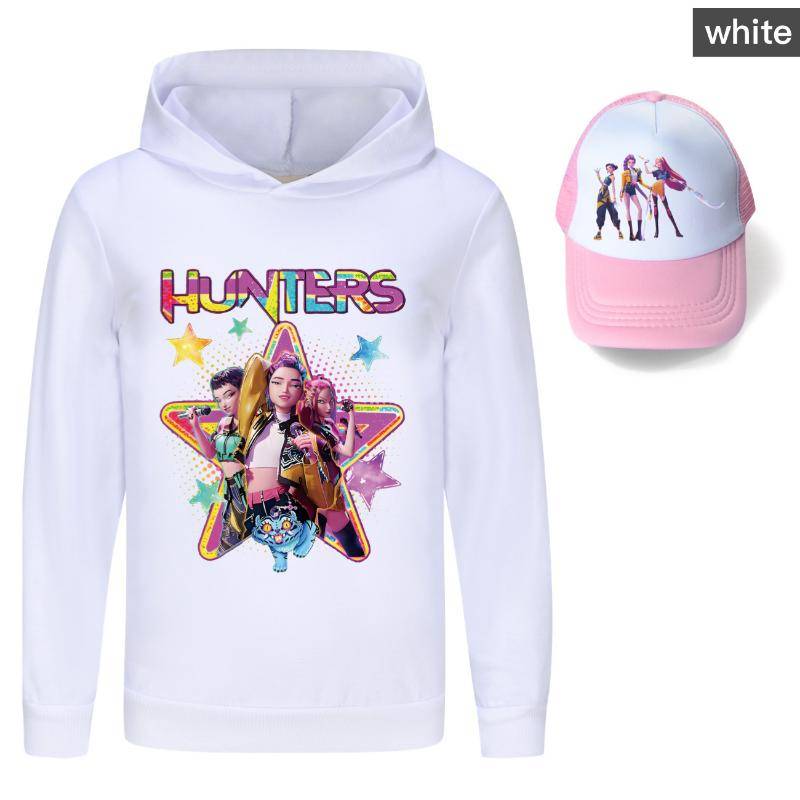 Heißer KPop Dämonenjäger Huntrix Hoodie Kinder Sweatshirt Jungen Lustige Herbstkleidung Teenager Baby Mädchen Lässige Mäntel Kinderkleidung 160 von Joom DACH