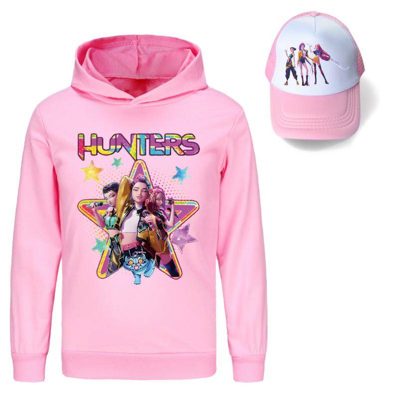Heißer KPop Dämonenjäger Huntrix Hoodie Kinder Sweatshirt Jungen Lustige Herbstkleidung Teenager Baby Mädchen Lässige Mäntel Kinderkleidung 160 von Joom DACH