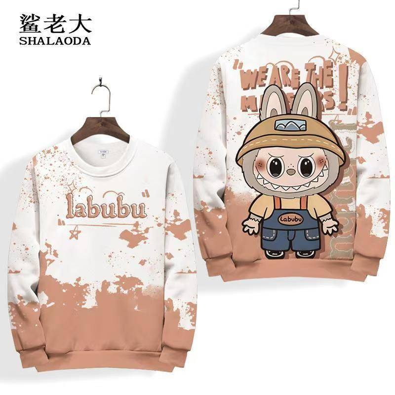 Heißer Neuer LABUBU Herbst Und Winter 3D Druck Kinderpullover Junge Mädchen Langärmlig Pullover Kinderbekleidung 130 von Joom DACH