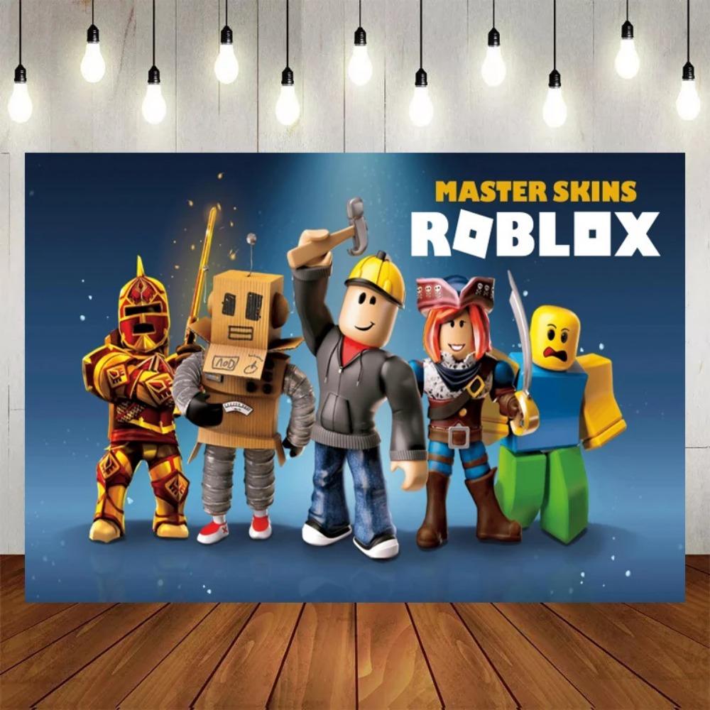 Heißer Roboter Roblox Kindergeburtstag Partyzubehör Set Einweggeschirr Roblox Pappteller Becher Luftballons Babyparty Partydeko von Joom DACH